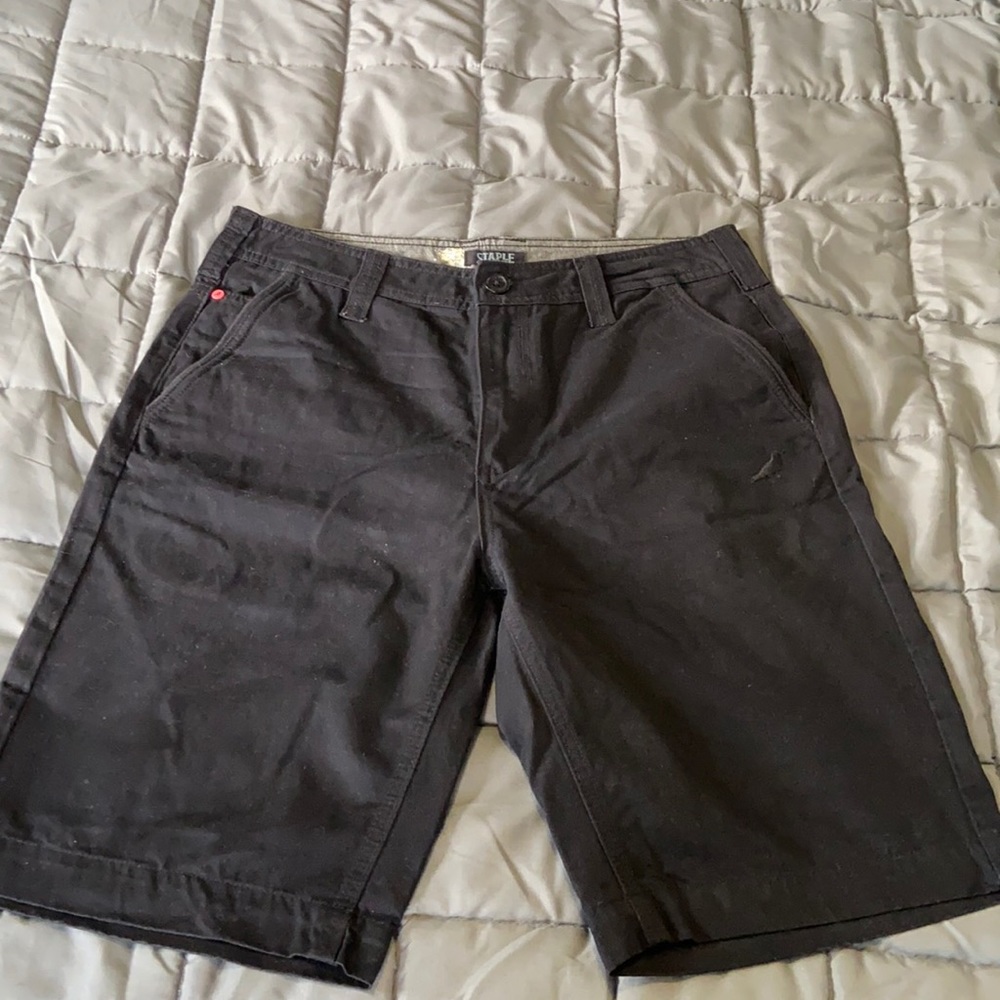 Staple Pigeon Black Shorts